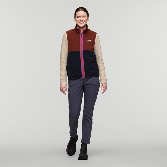 Amado Fleece Vest - Women's - Rusty/Carbon - US 7178