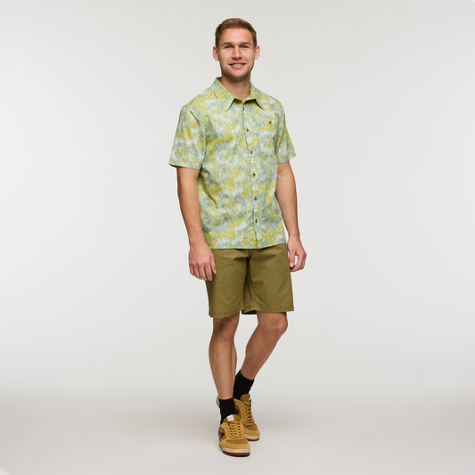 Estival Button Up Shirt - Print - Men's - Galactic Lemongrass - US 5197