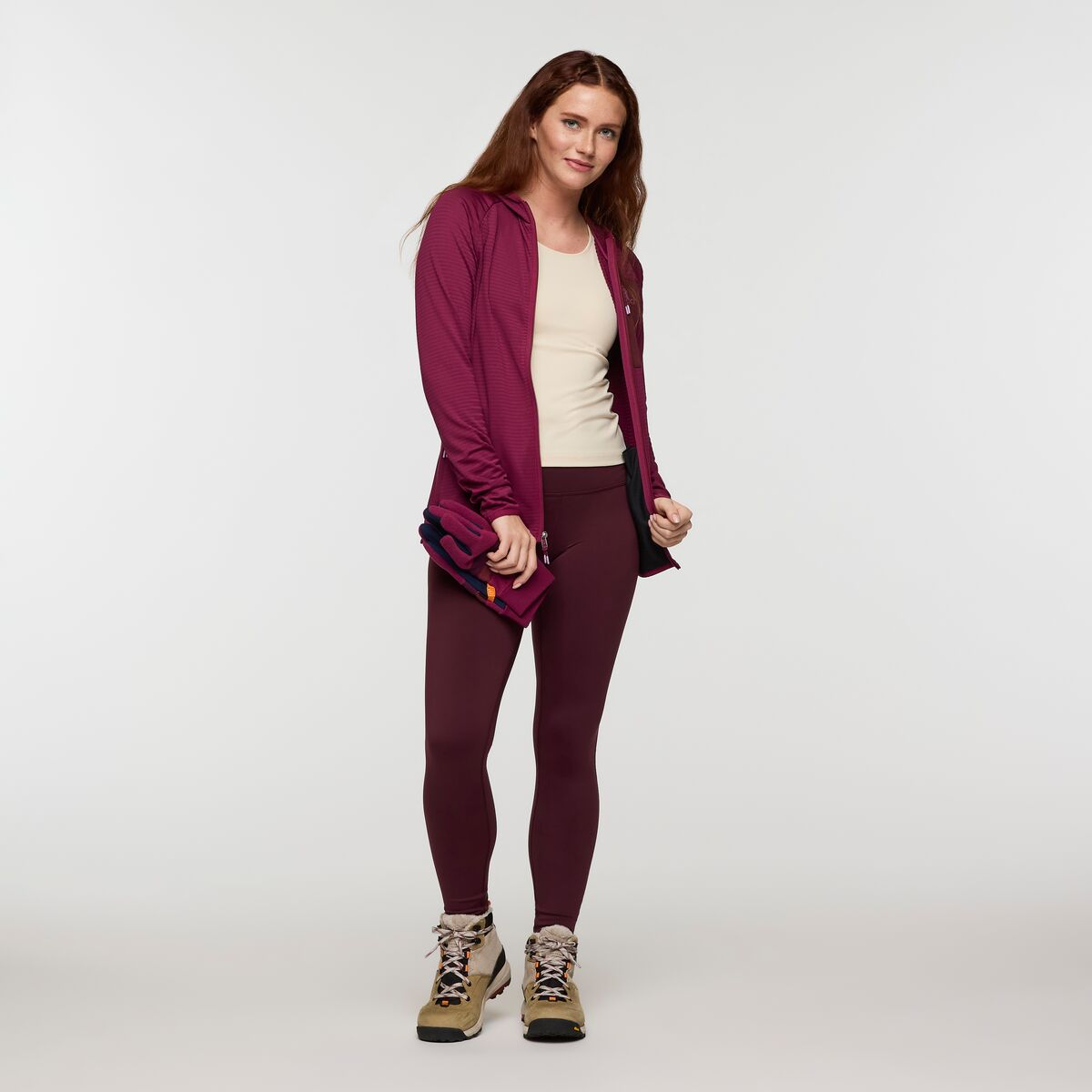 Otero Fleece Full-Zip Hooded Jacket - Women's - Blue Smoke - US 0435