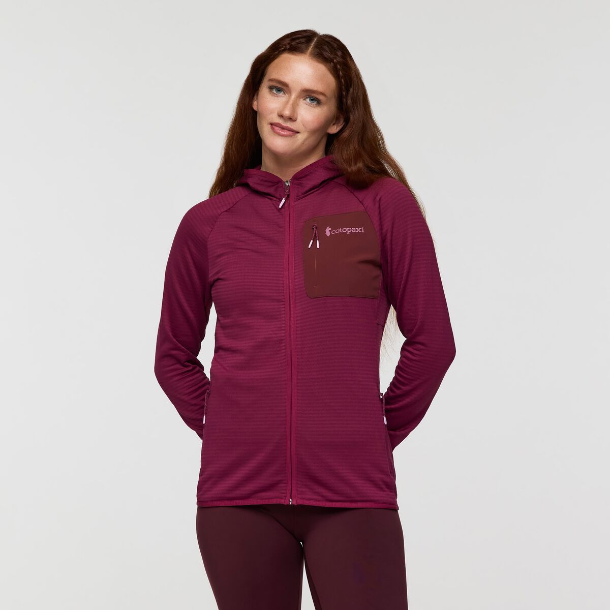 Otero Fleece Full-Zip Hooded Jacket - Women's - Blue Smoke - US 0435