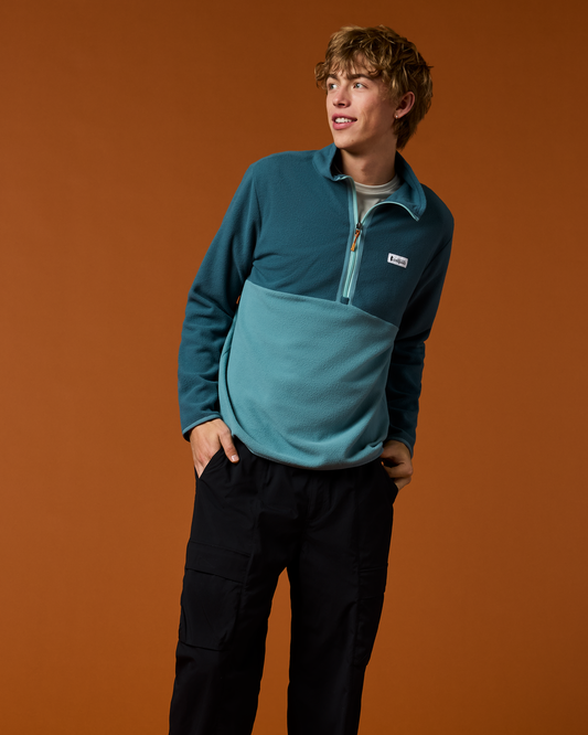 Amado Fleece Pullover - Men's - Ocean/Everglade - US 3998