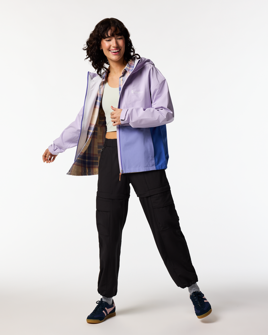 Cielo Rain Jacket - Women's - Moonbeam/Aster - US 0463