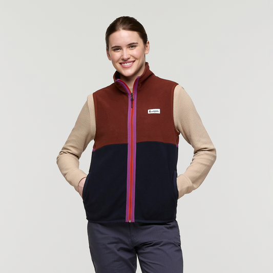 Amado Fleece Vest - Women's - Rusty/Carbon - US 7178