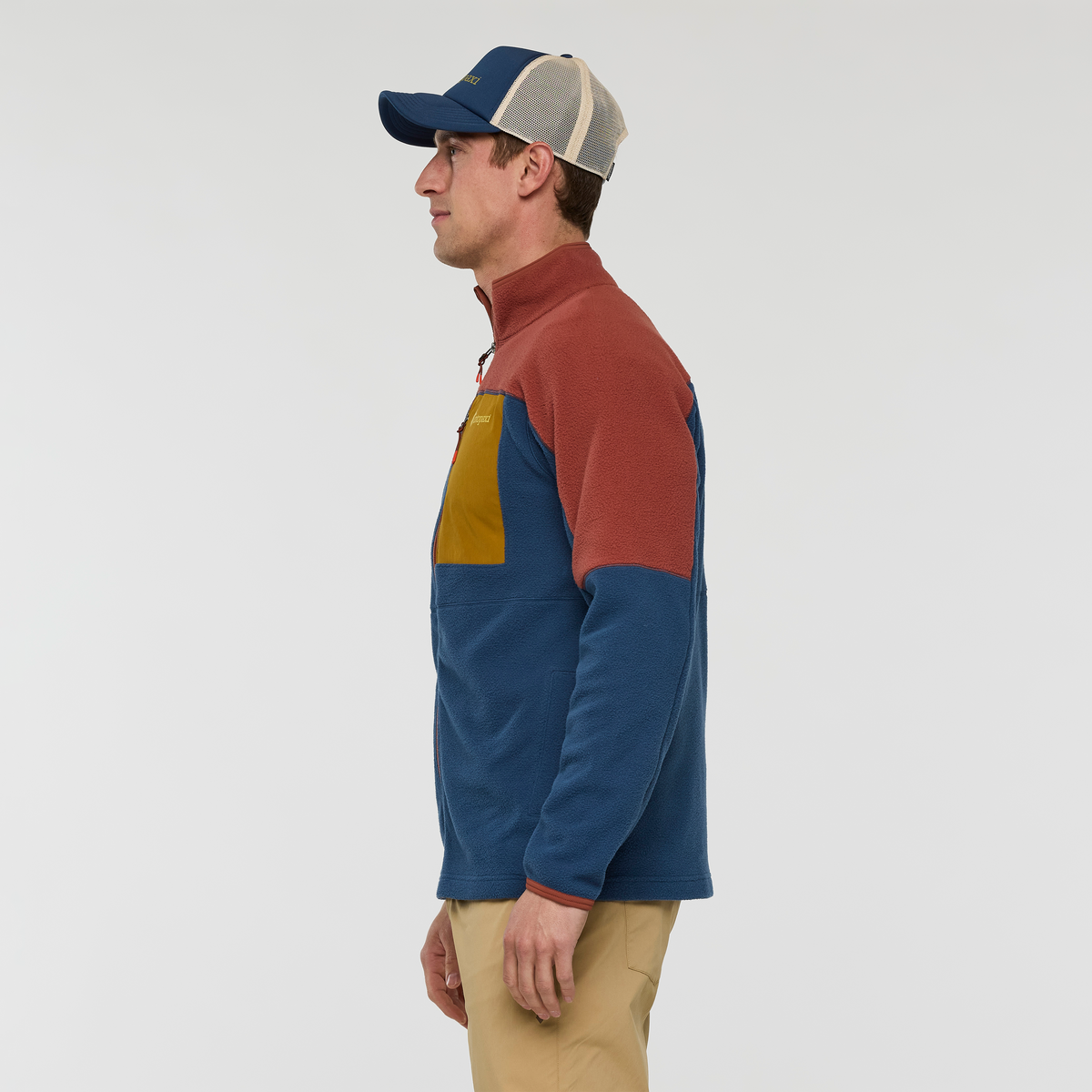 Abrazo Fleece Full-Zip Jacket - Men's - Nutmeg/Deep Sea - US 9701