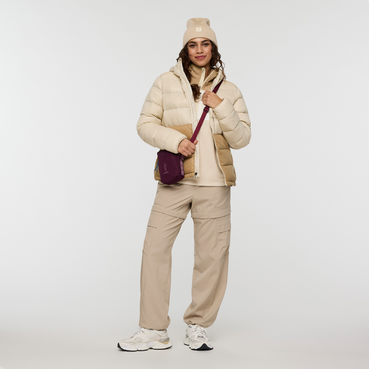 Fuego Max Down Hooded Jacket - Women's - Cream/Khaki - US 9579