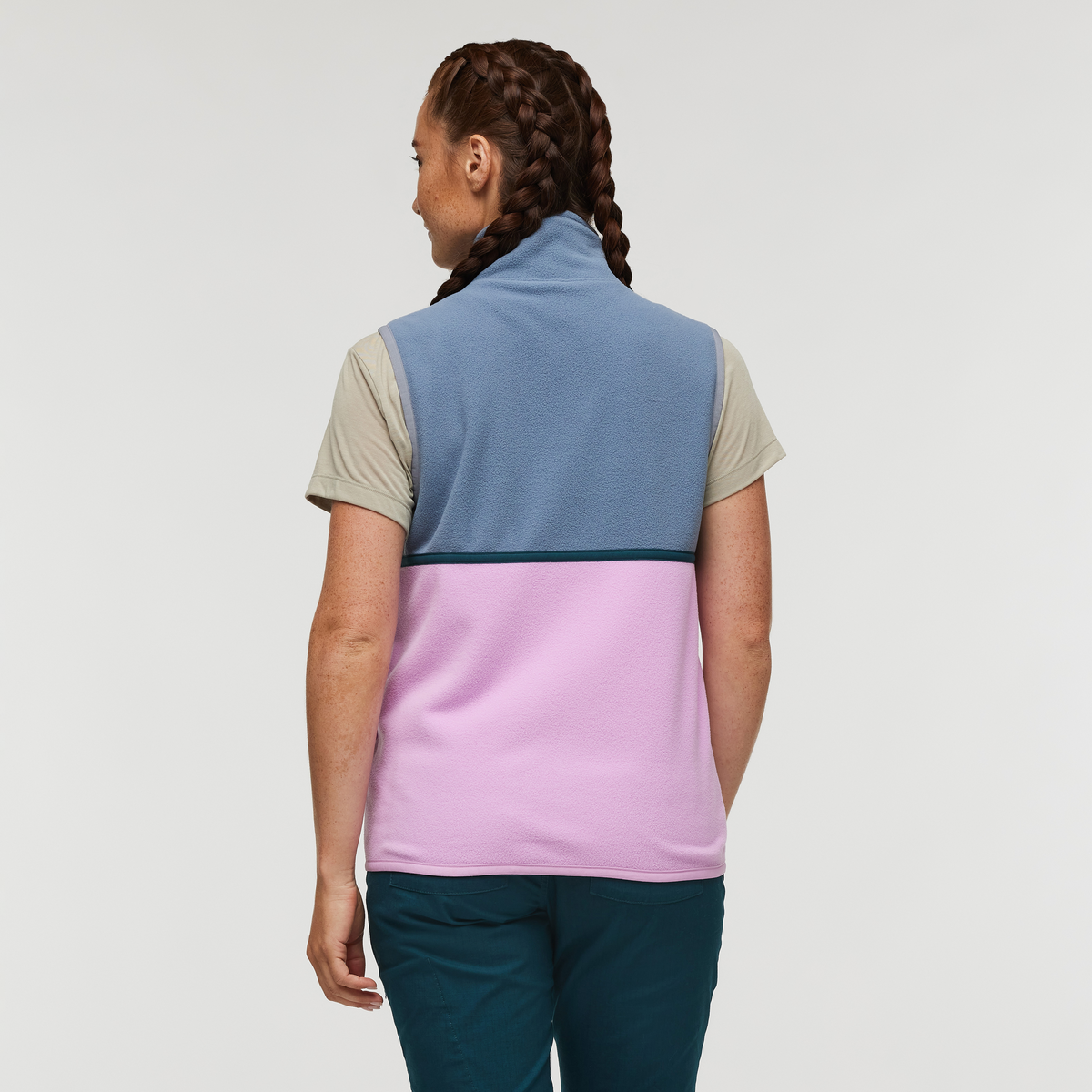 Amado Fleece Vest - Women's - Tempest/Orchid Bloom - US 3253