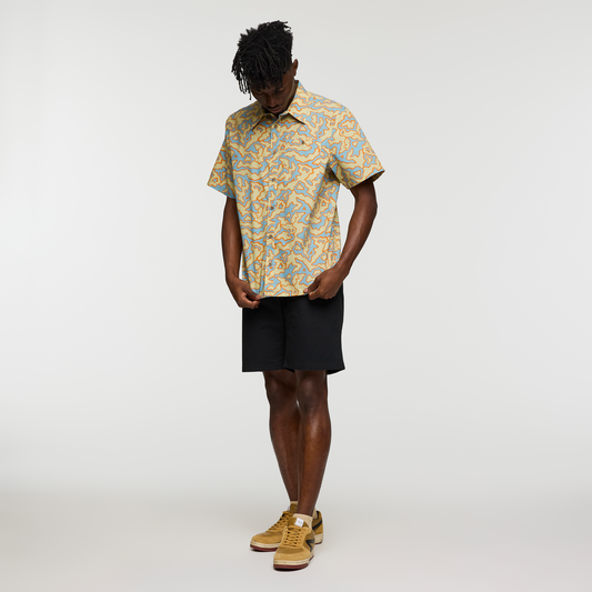 Estival Button Up Shirt - Print - Men's - Island Llama Grain - US 0328