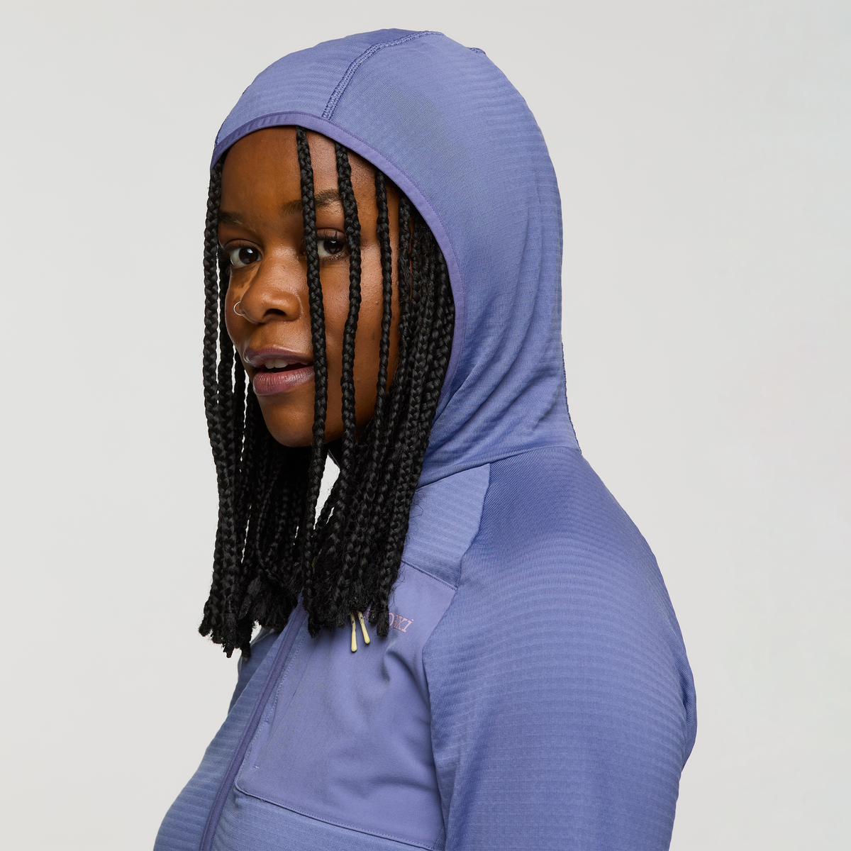 Otero Fleece Full-Zip Hooded Jacket - Women's - Blue Smoke - US 0435