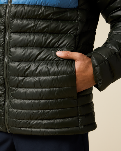 Fuego Down Hooded Jacket - Men's - Woods Stripes - US 1063