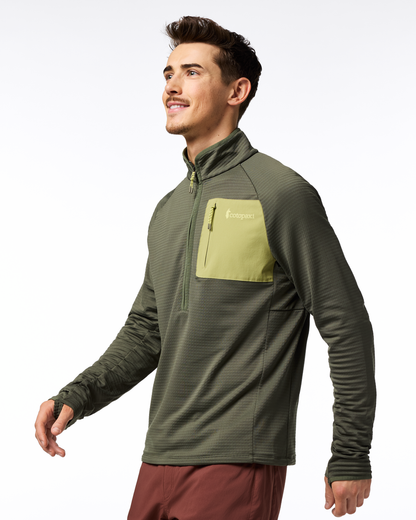 Otero Fleece Half-Zip Pullover - Men's - Fatigue - US 5483