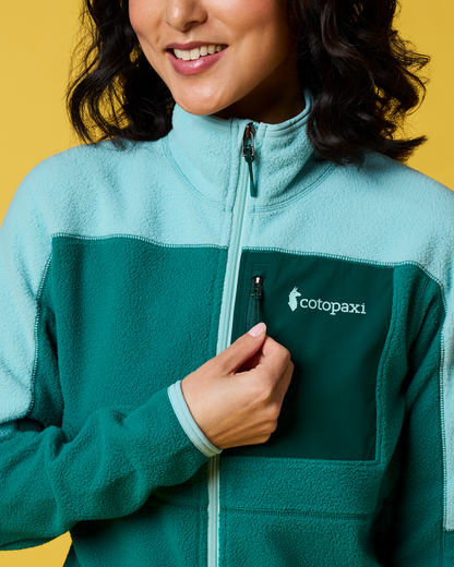 Abrazo Fleece Full-Zip Jacket - Women's - Tide Pool/Malachite - US 4335