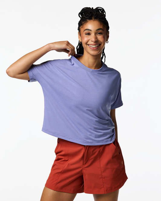 Empaca Boxy T-Shirt - Women's - Aster - US 9765