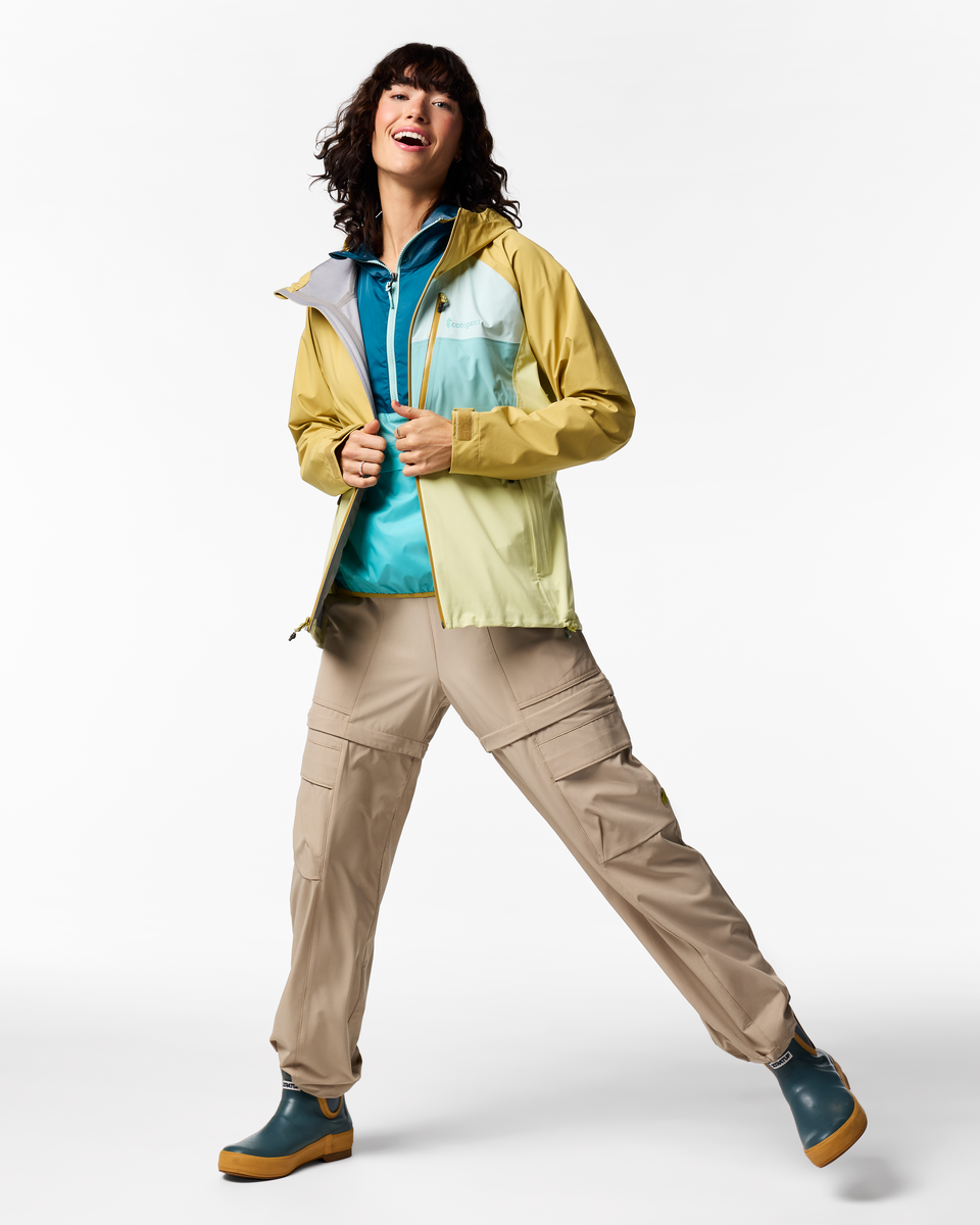 Impermeo 3L Hooded Shell Jacket - Women's - Husk/Honeydew - US 2627