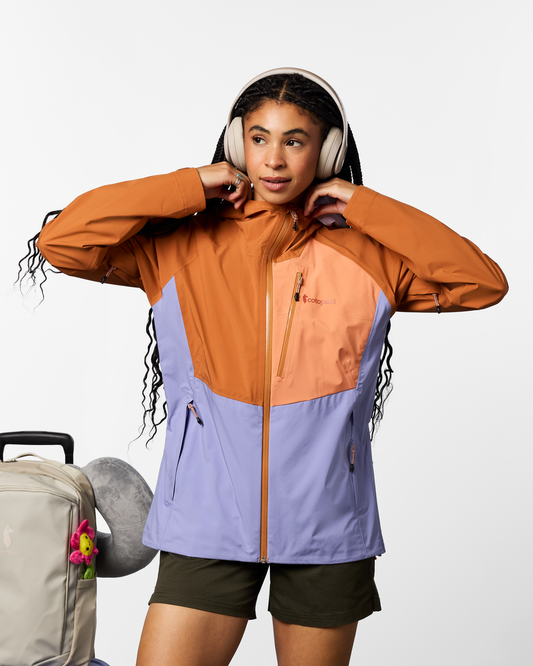 Impermeo 3L Hooded Shell Jacket - Women's - Whiskey/Aster - US 7792