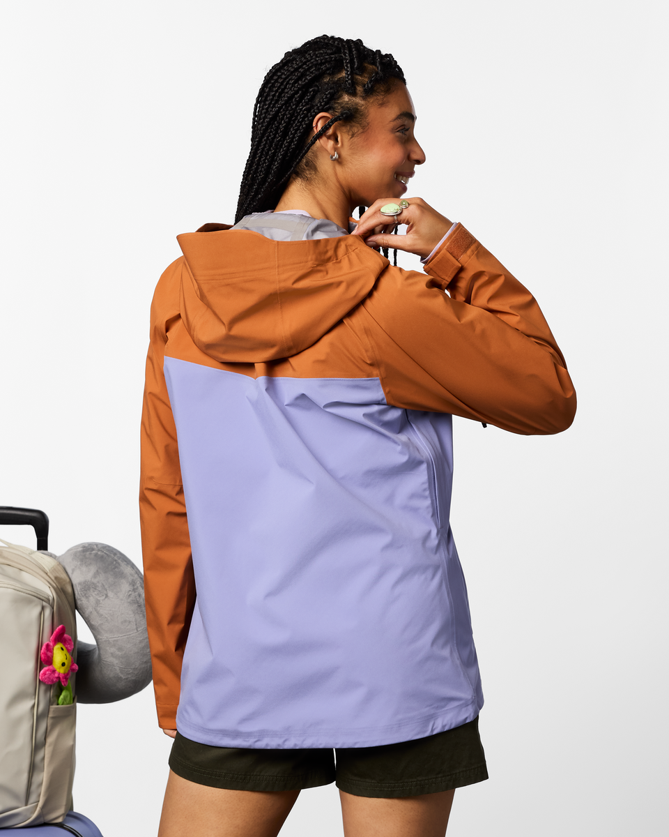 Impermeo 3L Hooded Shell Jacket - Women's - Whiskey/Aster - US 7792