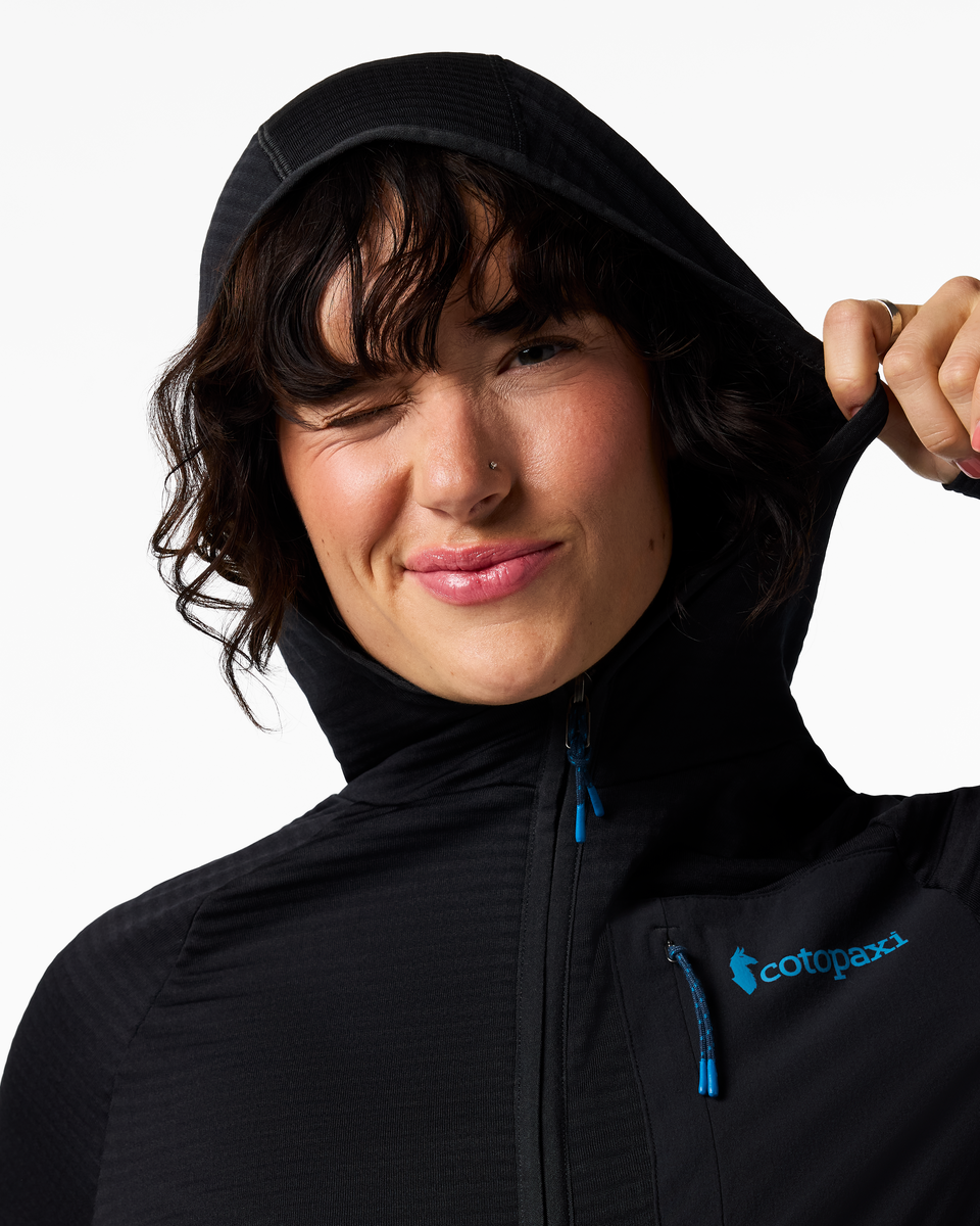 Otero Fleece Full-Zip Hooded Jacket - Women's - Cotopaxi Black - US 3385