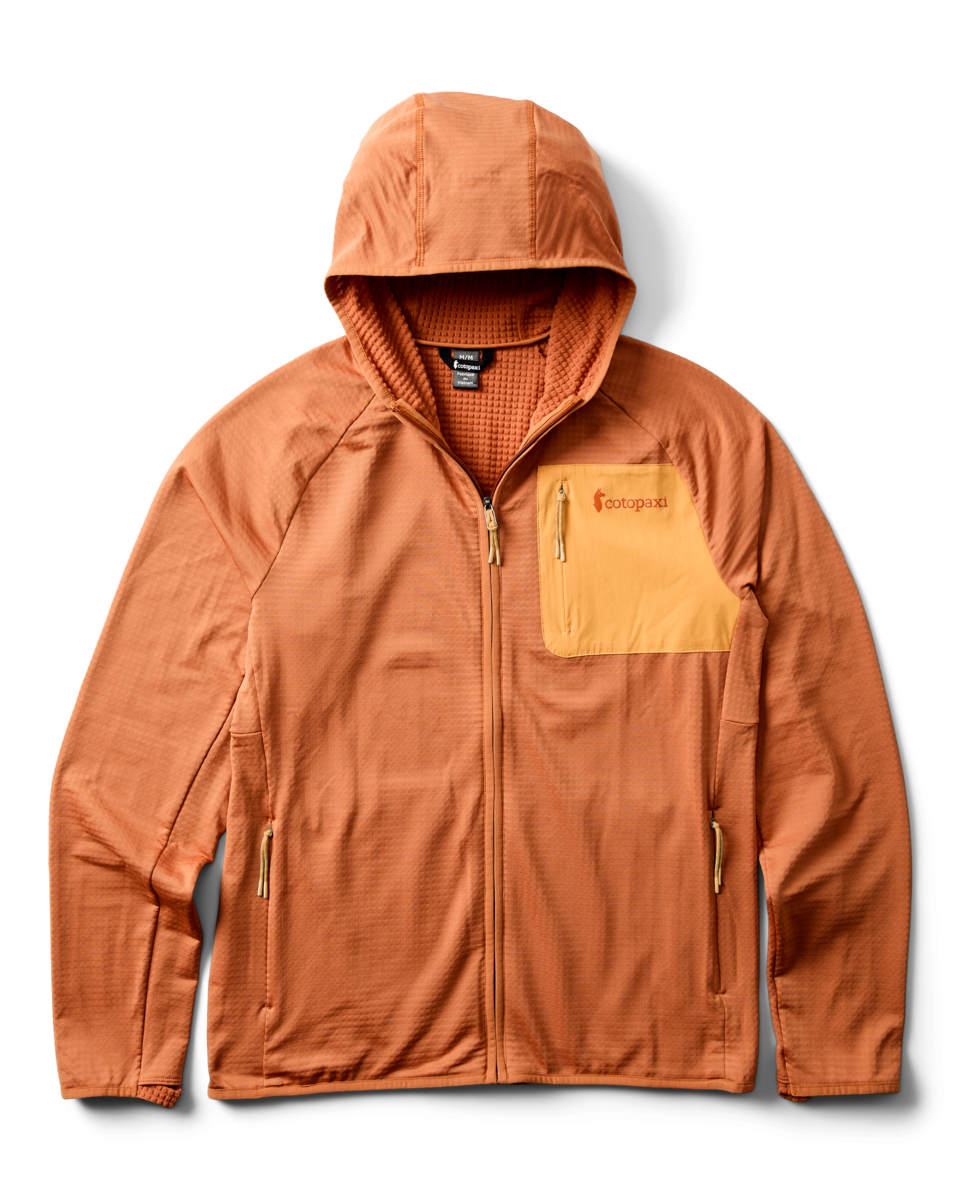Otero Fleece Full-Zip Hooded Jacket - Men's - Whiskey - US 4977