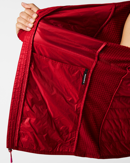 Acodo Hybrid Hooded Jacket - Women's - Spicy - US 6252