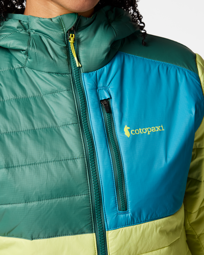 Acodo Insulated Hooded Jacket - Women's - Juniper/Firefly - US 9252
