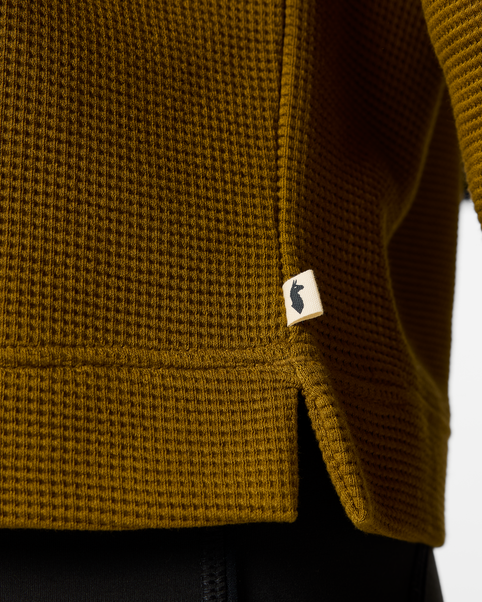 Atajo Long-Sleeve Waffle V-Neck - Women's - Log Cabin - US 9528