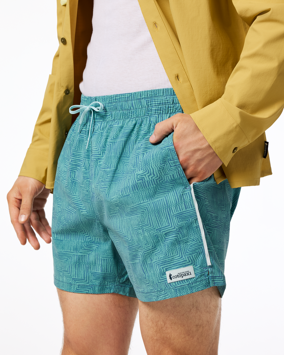 Brinco 5" Short - Print - Men's - Zen Garden Tide Pool - US 3645
