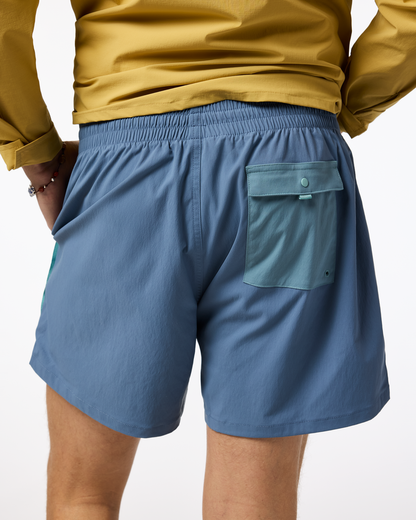 Brinco 5" Short - Solid - Men's - Steel Blue - US 3420