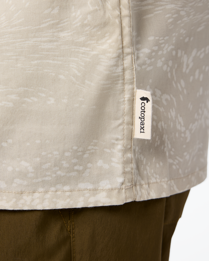Estival Button Up Shirt - Print - Men's - Waves Mineral - US 4362