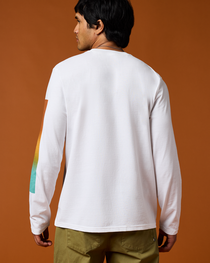 Radiant Llama Long-Sleeve T-Shirt - Men's - White - US 5118