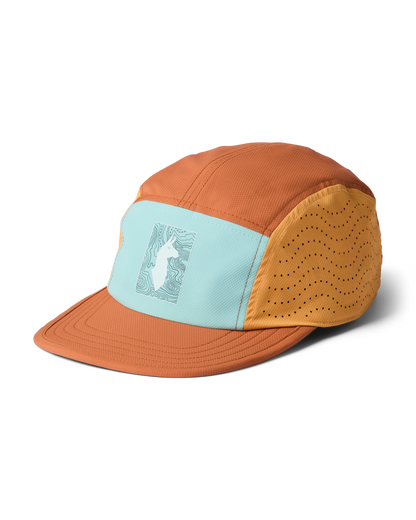 Tech Plus 5-Panel Hat - Tide Pool/Whiskey - US 4398