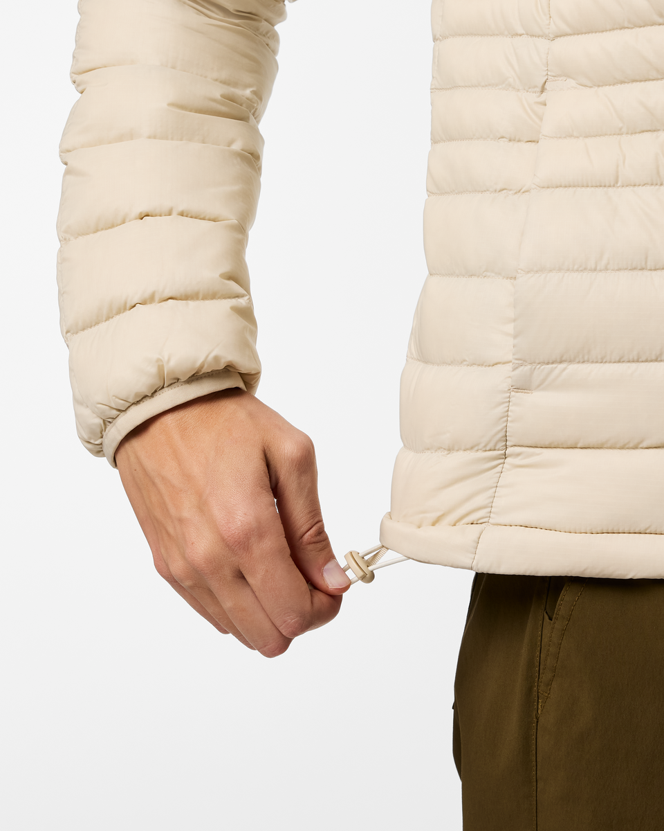 Fuego Down Hooded Jacket - Women's - Cream Stripes - US 4254