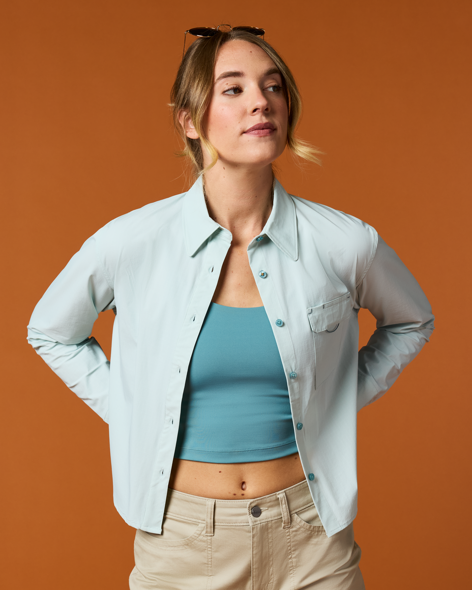 Solta Long-Sleeve Sun Shirt - Women's - Surf - US 6649